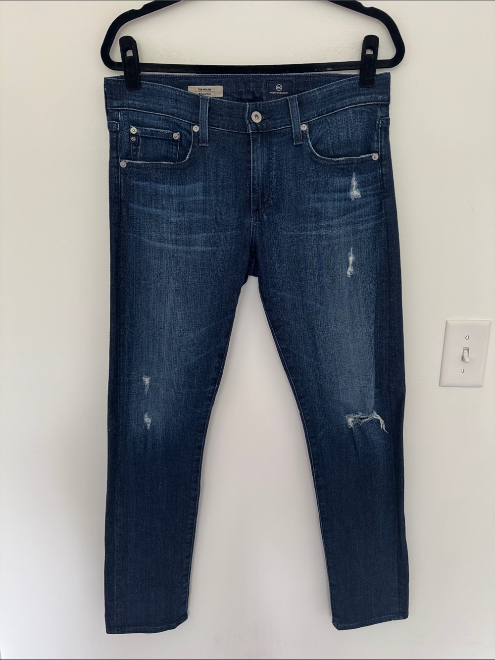 Adriano Goldschmied The Nolan Relaxed Slim Dark Blue Jeans - Size 29R